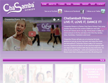 Tablet Screenshot of chasambafitness.com